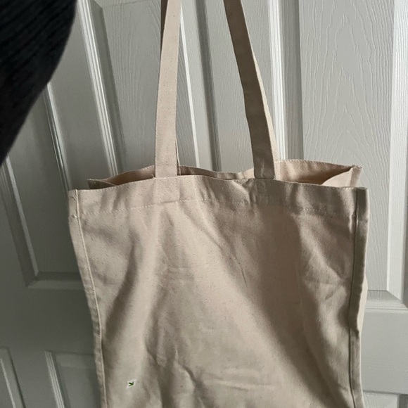 NWOT Canvas Tote Bag with Fruit and Vegetable Print - Picture 2 of 3